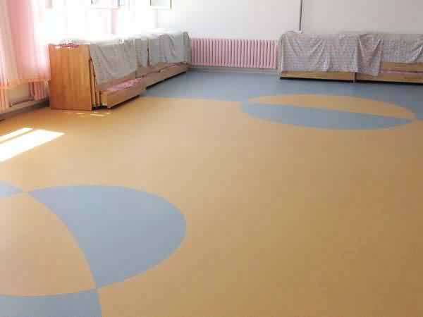 河北保定市lg幼兒園吸音塑膠地板