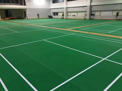 運(yùn)動塑膠地板,羽毛球場地板膠